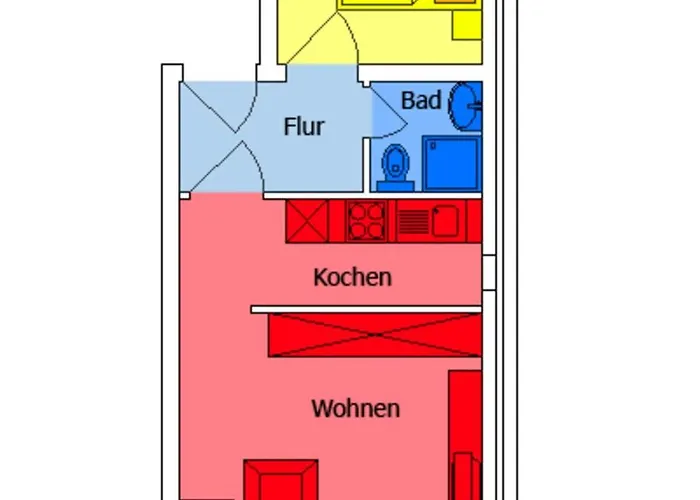 Lägenhet Schrader - Nr 13 - Strandhotel 4*